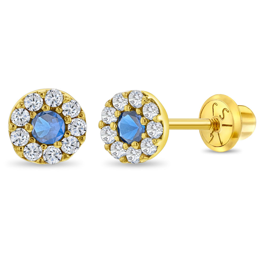 Gold Zirconia Burst earring
