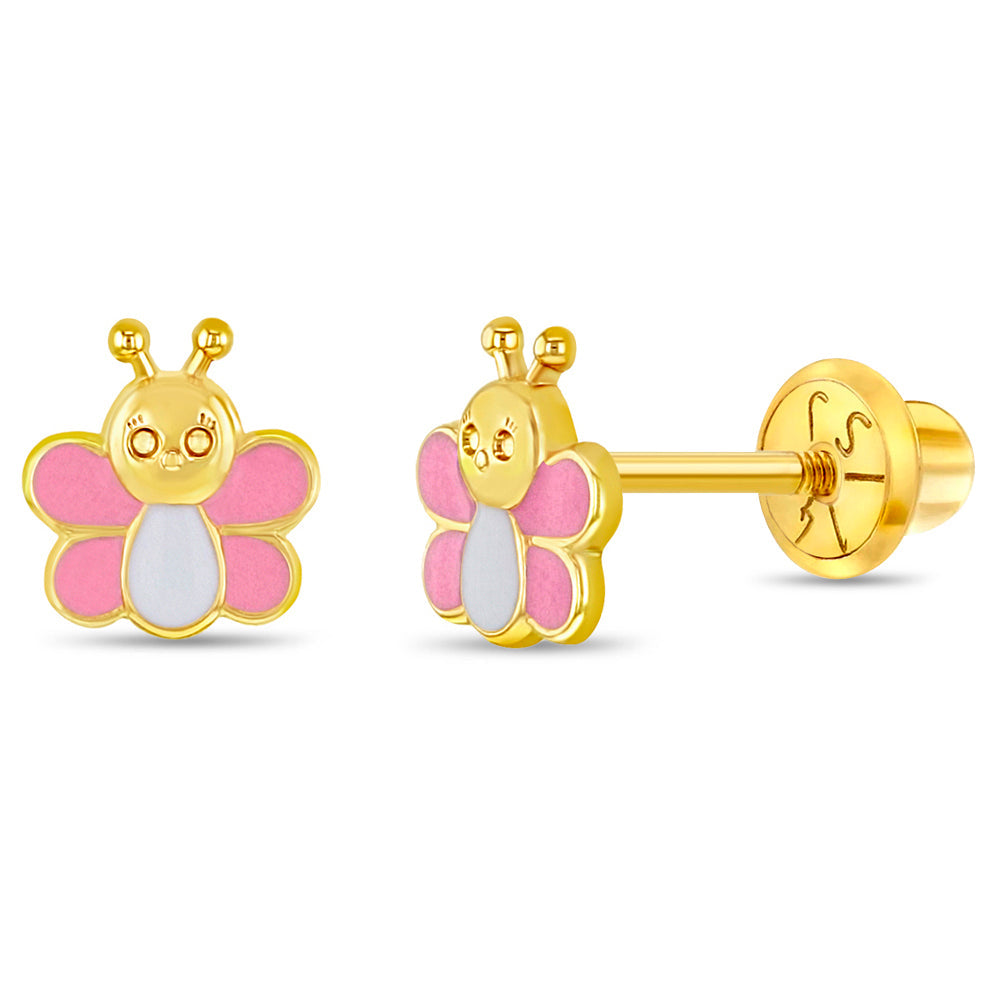 Gold Busy Bee earring