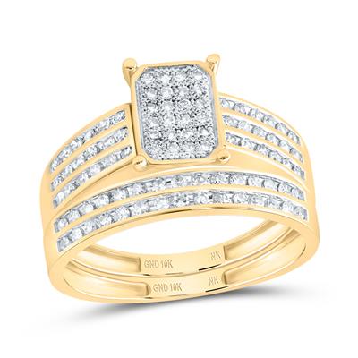 Square Trio Set Rings