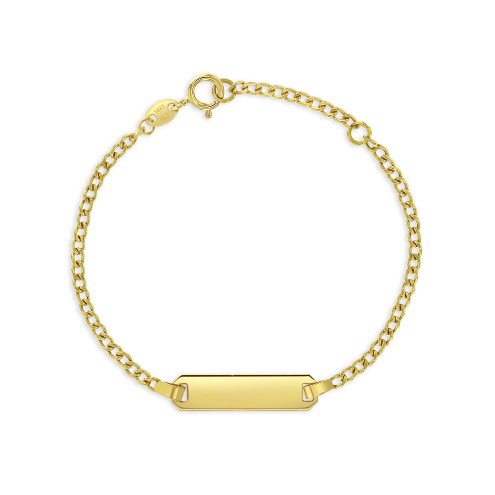 Clasic Curb Identification Baby Bracelets.