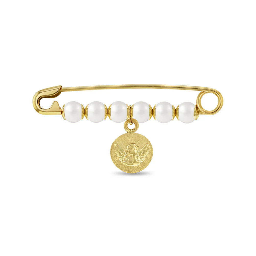 Guardian Angel Safety Pin Brooch