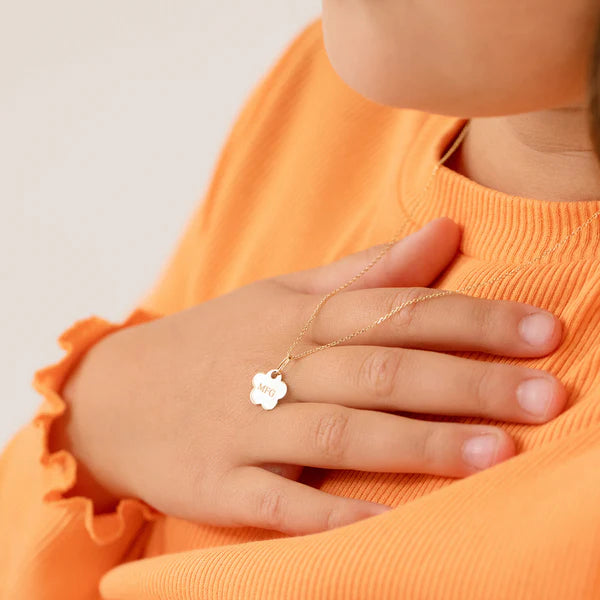 Polished Flower Children's Necklace