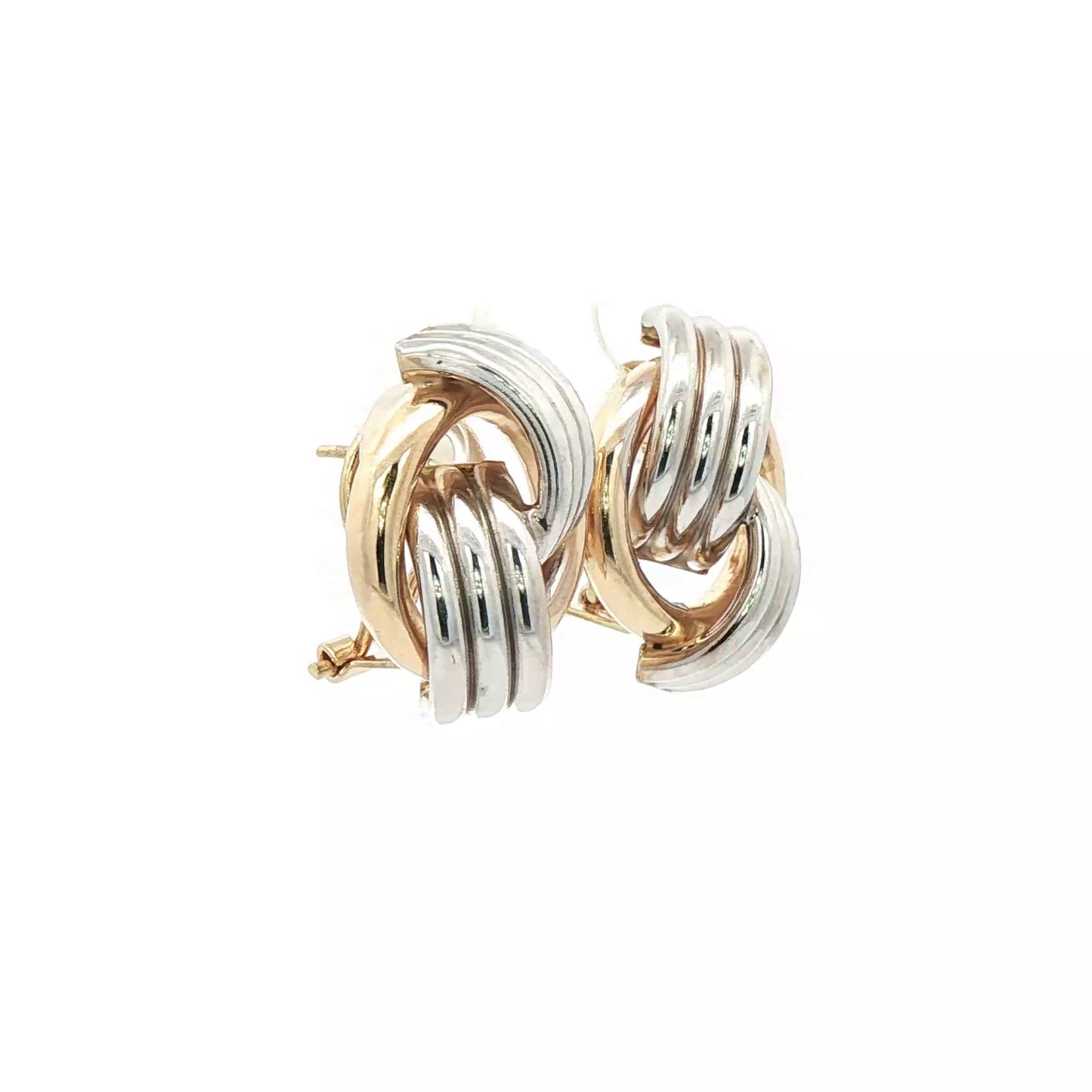White and Yellow Gold earring