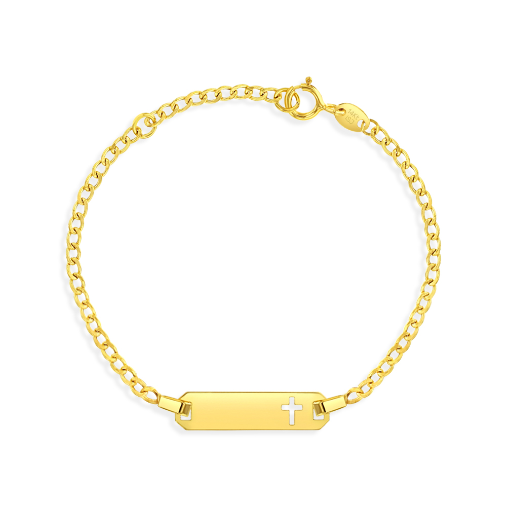 Cross ID Curb Chain Bracelet