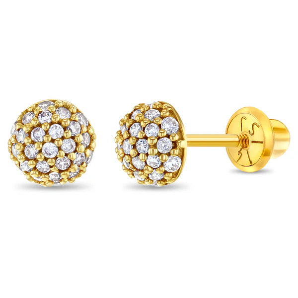 Ball of Zirconia's Girls Earrings