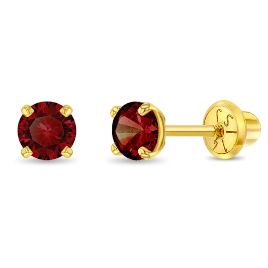 Prong simulated baby earring