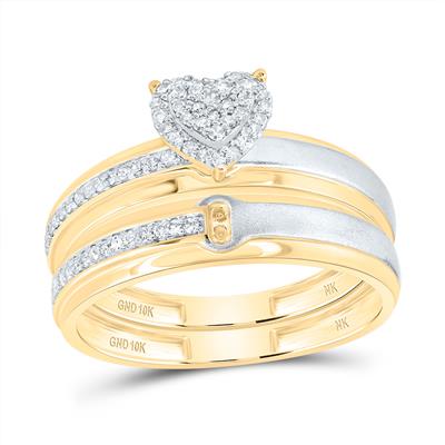 Heart Trio Set Rings.
