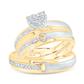 Heart Trio Set Rings.