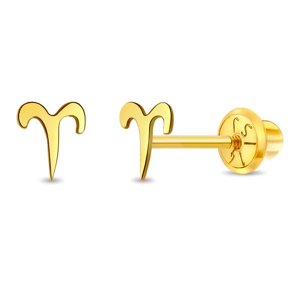 Zodiac Sign Baby 14KT earring