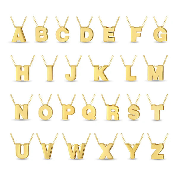 Initial Letter Charm Girls Pendant