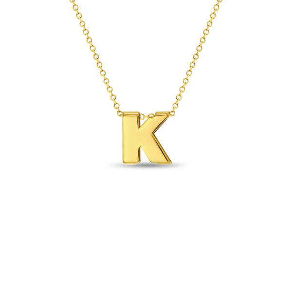 Initial Letter Charm Girls Pendant