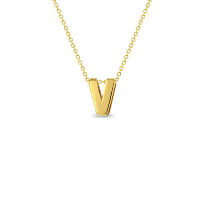 Initial Letter Charm Girls Pendant