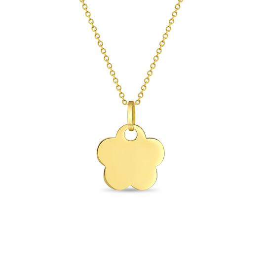 Polished Flower Children's Necklace