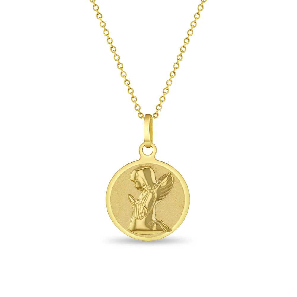 Praying Guardian Angel Girls Medal