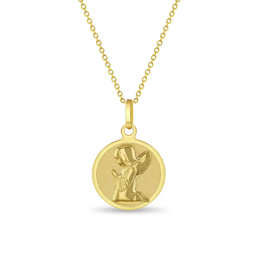 Praying Guardian Angel Girls Medal