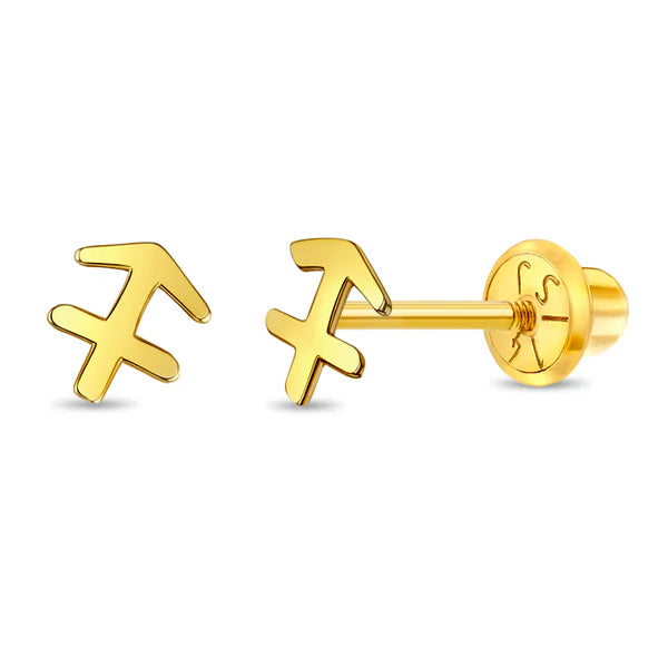 Zodiac Sign Baby 14KT earring