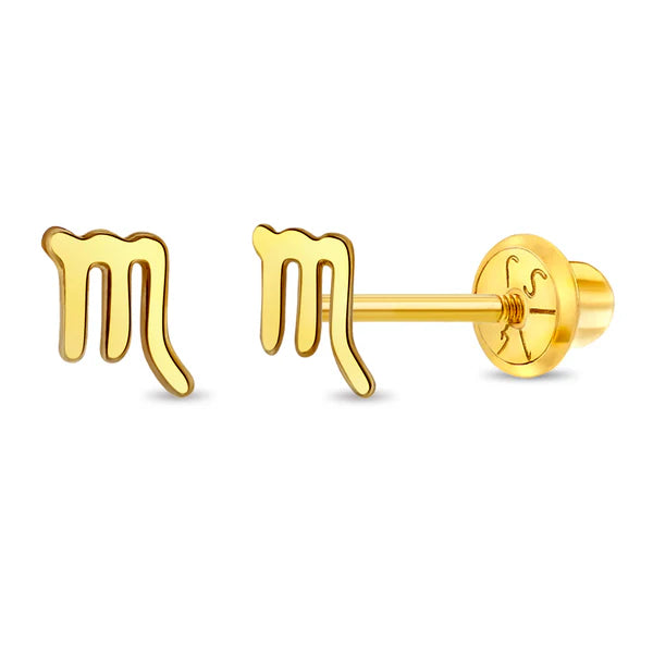 Zodiac Sign Baby 14KT earring