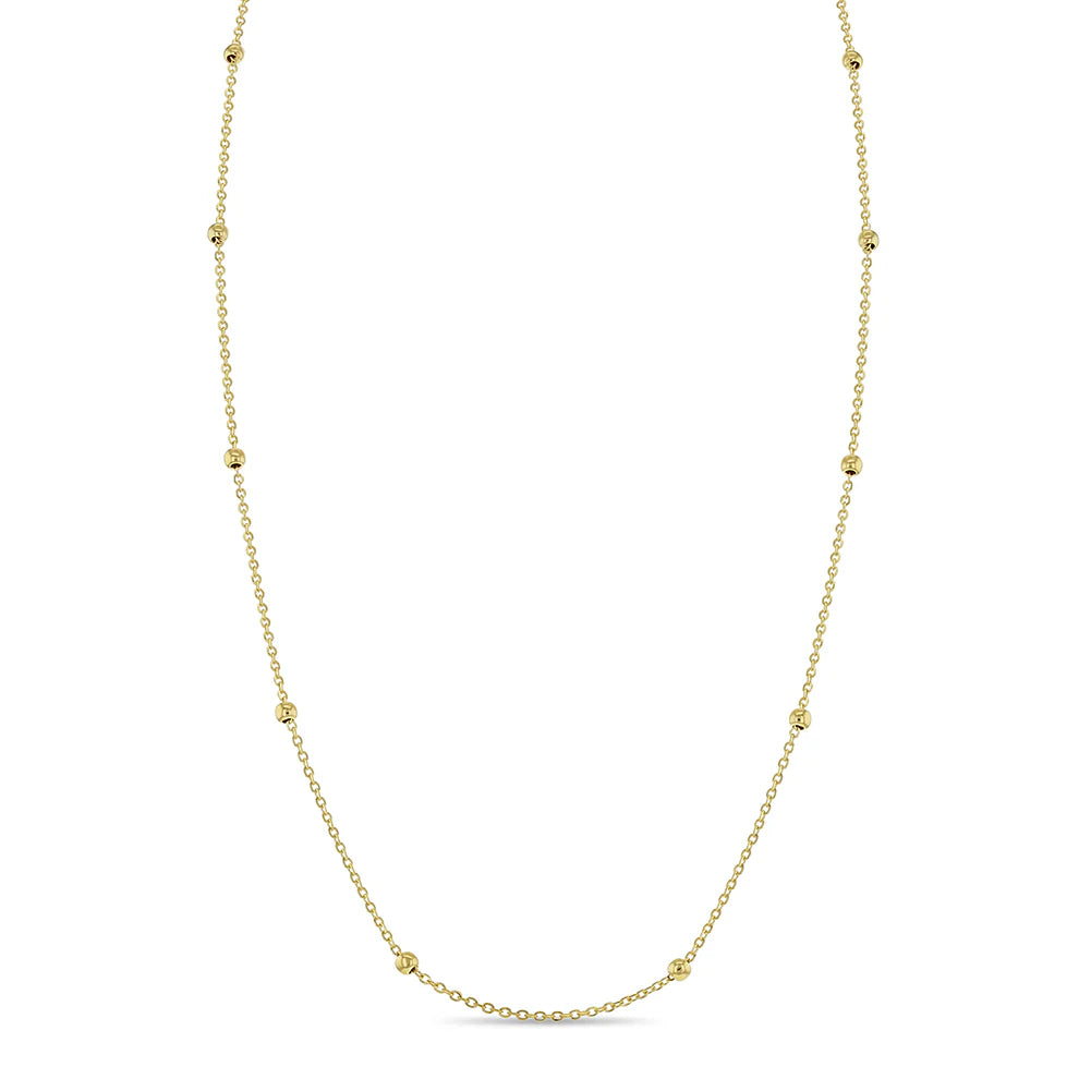 Simple Polished Satellite Kids Necklace