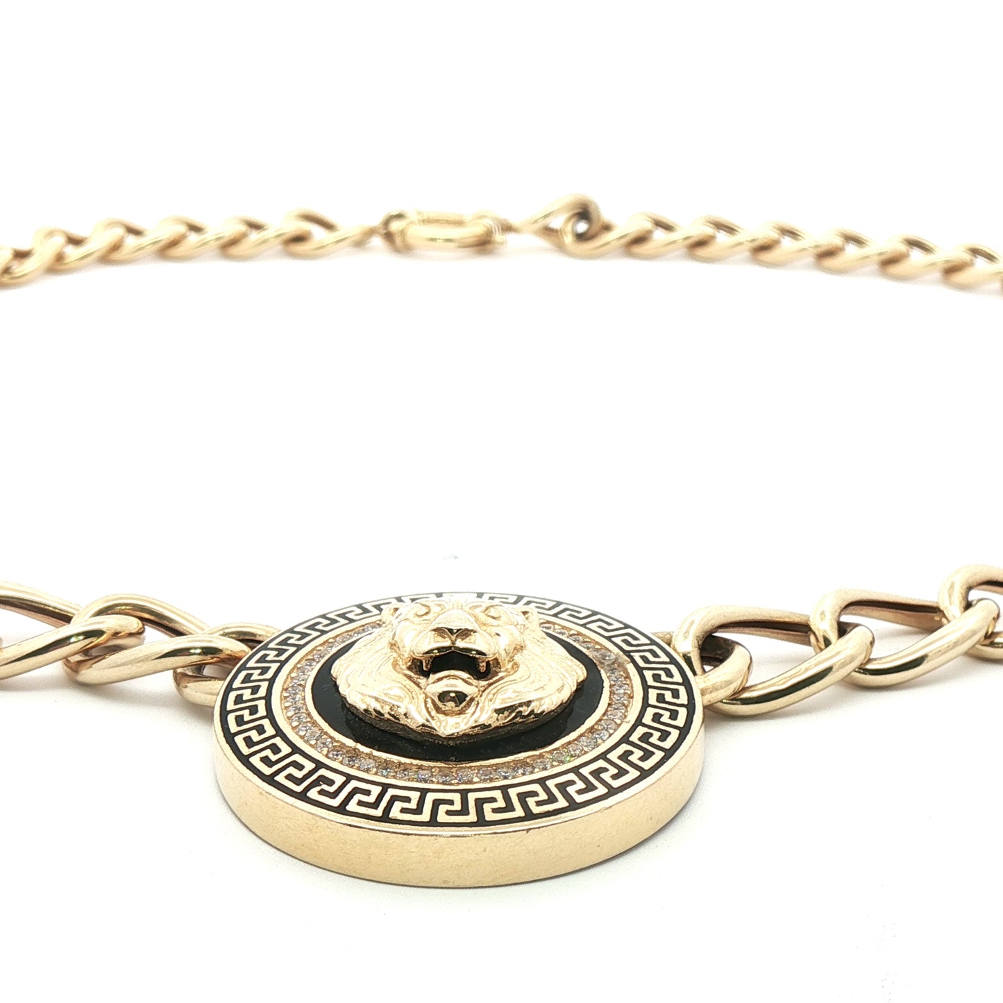 14K Gold Lion Luxurious Chain Necklace