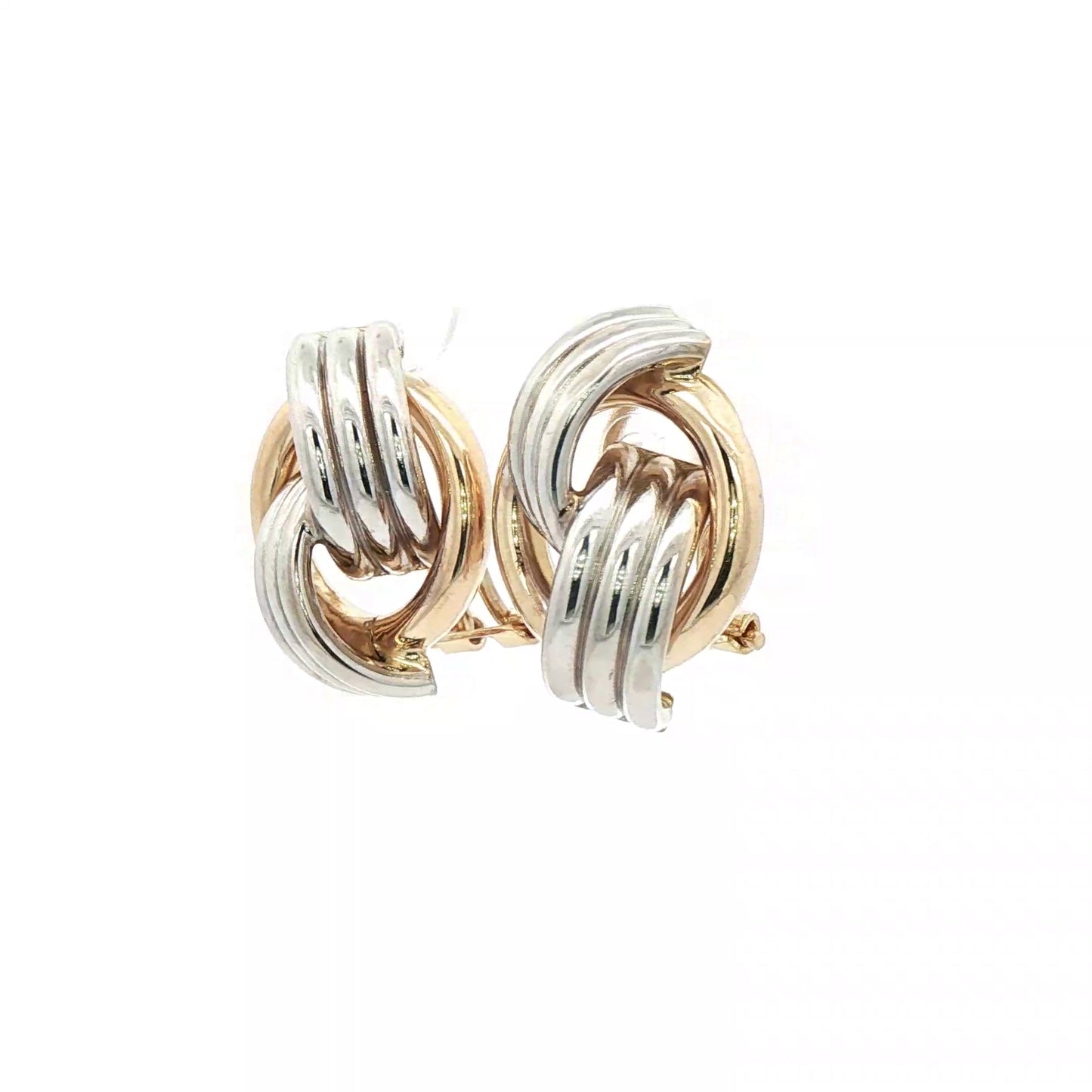 White and Yellow Gold earring