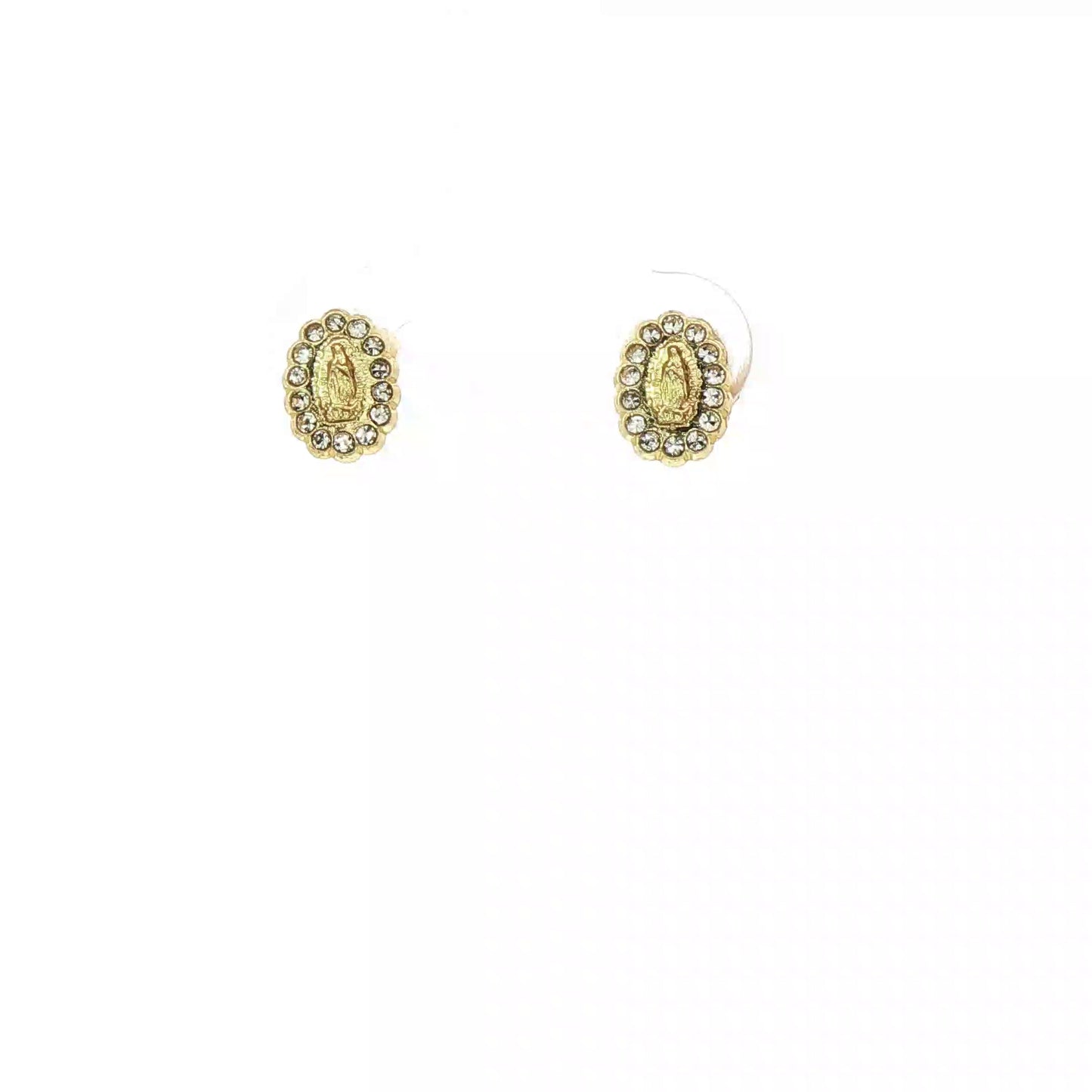 Classic Cabochon Virgin Stud Earrings