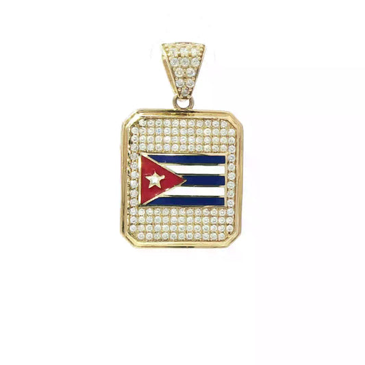 PENDANT WITH CUBAN FLAG