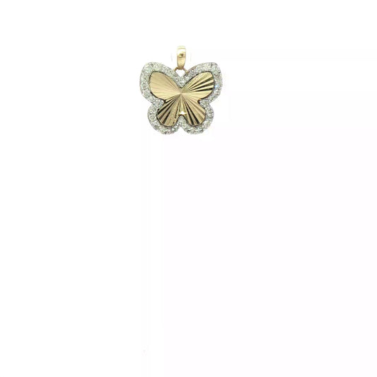 FASHION BUTTERFLY REAL DIAMONDS PENDANT