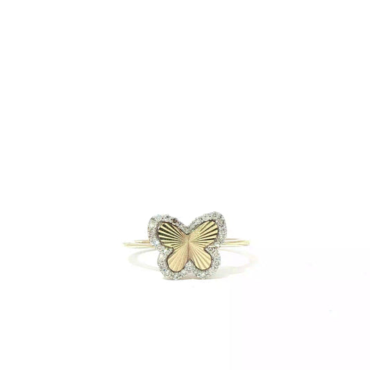 FASHION BUTTERFLY REAL DIAMOMDS RING