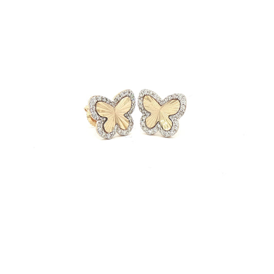 FASHION BUTTERFLY REAL DIAMONDS EARRING