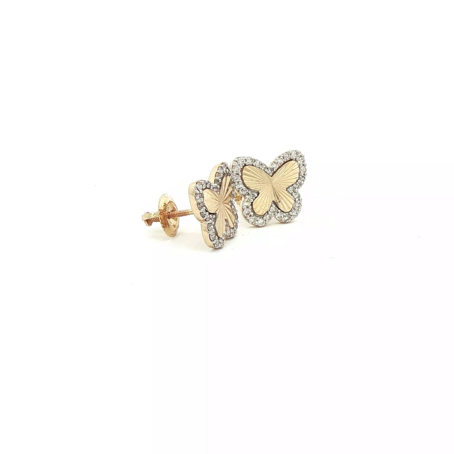 FASHION BUTTERFLY REAL DIAMONDS EARRING