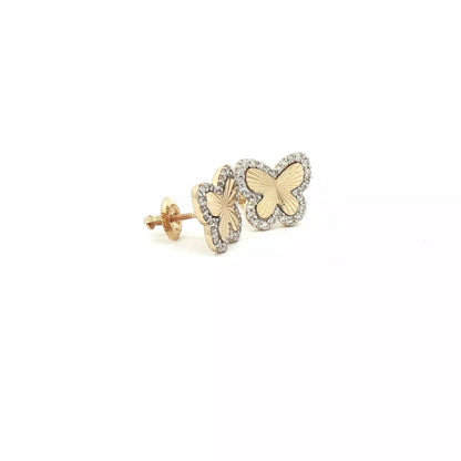 FASHION BUTTERFLY REAL DIAMONDS EARRING