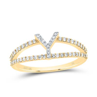 Gift initial "Y" ladies ring