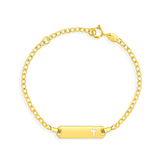 Cross ID Curb Chain Bracelet