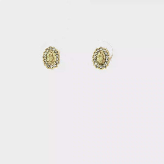 Classic Cabochon Virgin Stud Earrings