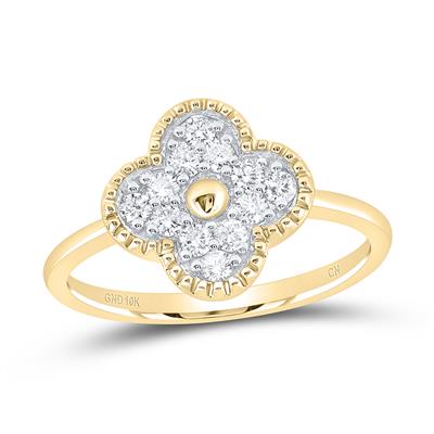 Lucky four leaf ring