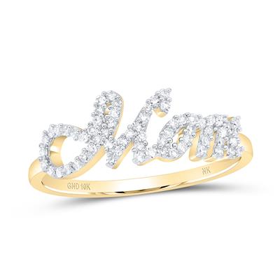 "MOM" ring.