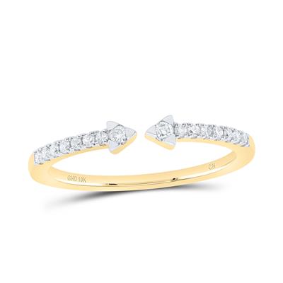 Open arrow diamond ring