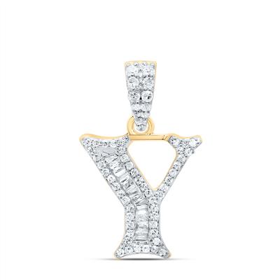 GIFT INITIAL "Y" BAGUETTE PENDANT