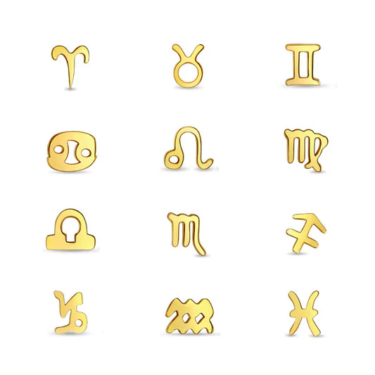 Zodiac Sign Baby 14KT earring